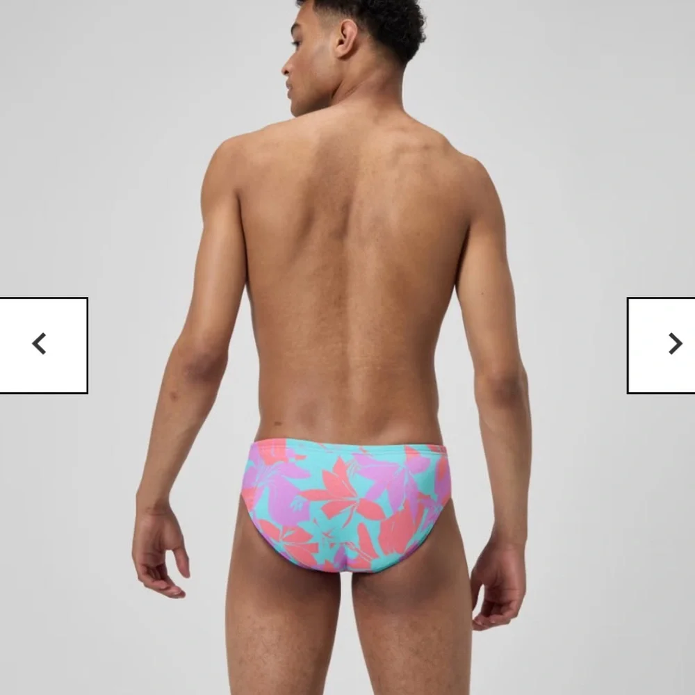 NWT SPEEDO Men's Printed One Brief Purple